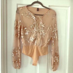 Sparkly bodysuit